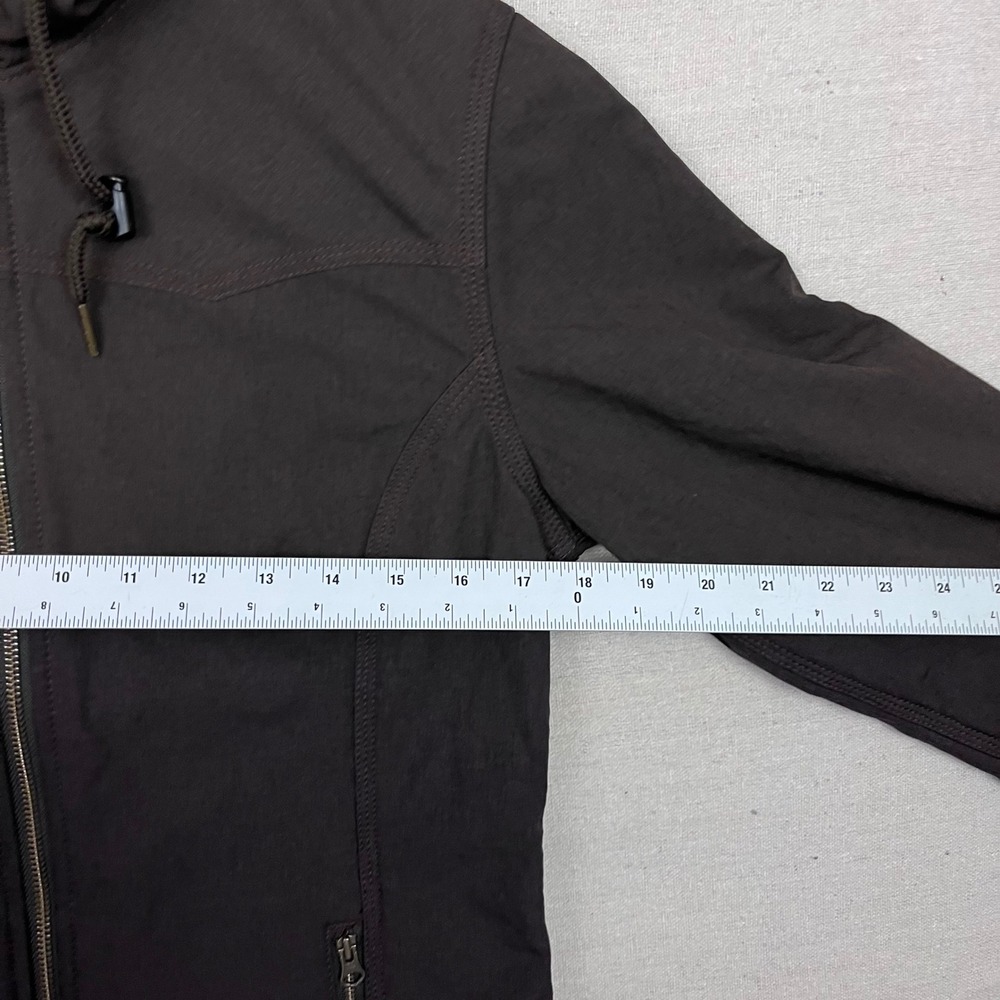 Women's Brown Hooded Jacket - Picture 7 of 8